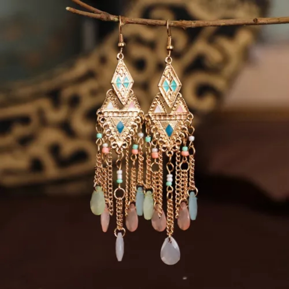 Bohemian Acrylic Waterdrop Earrings